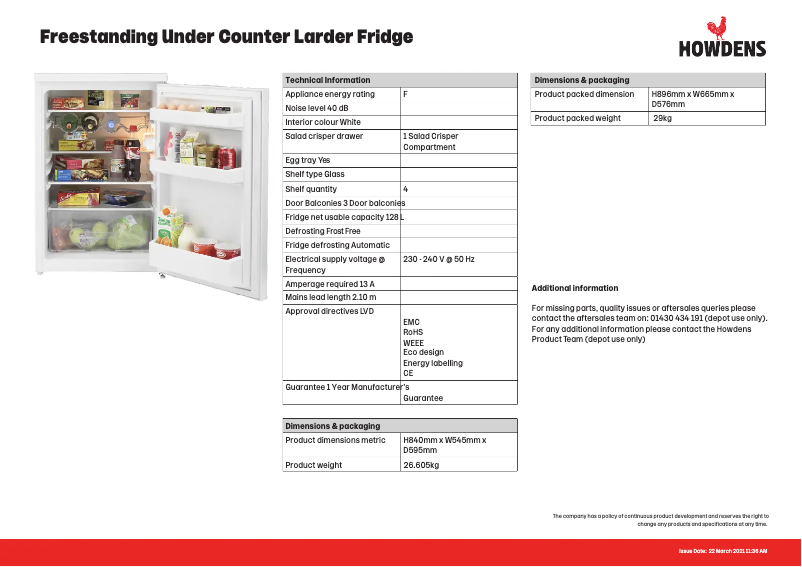 Page n°1 - Fiche technique Beko FBQ6000