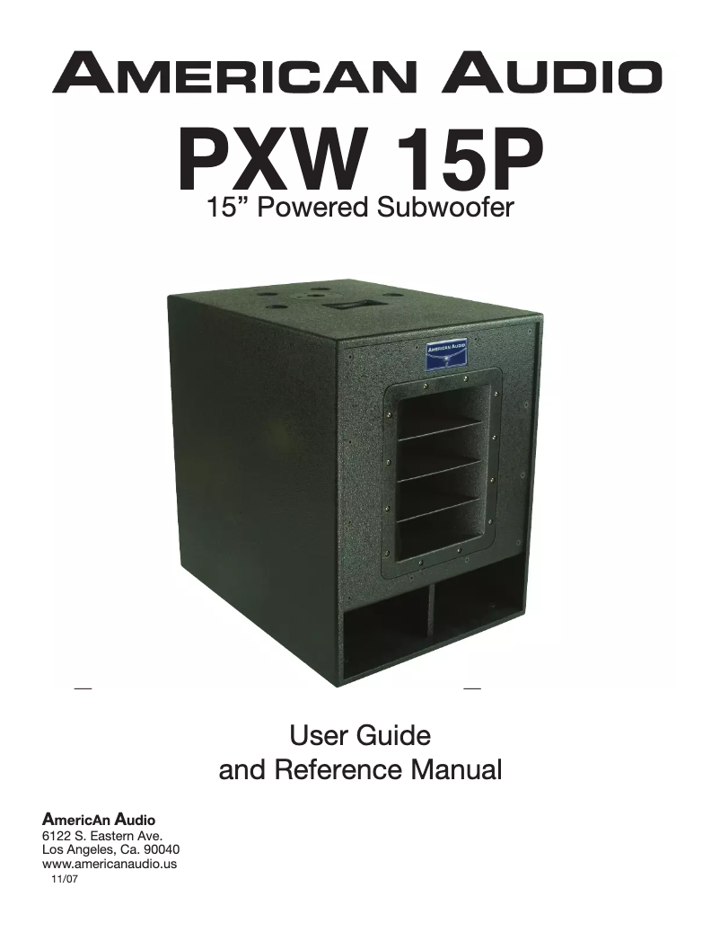 Image de la première page du manuel de l'appareil PXW 15 P