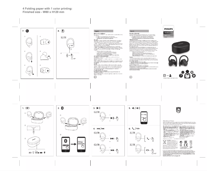 Página 1 del manual Guía de inicio rápido Philips TAA5205