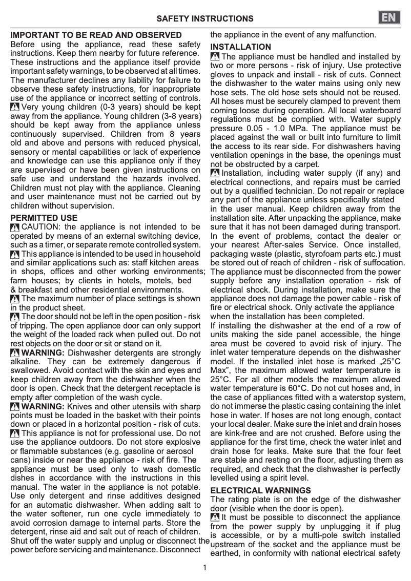 Image de la première page du manuel de l'appareil WSIC 3M27