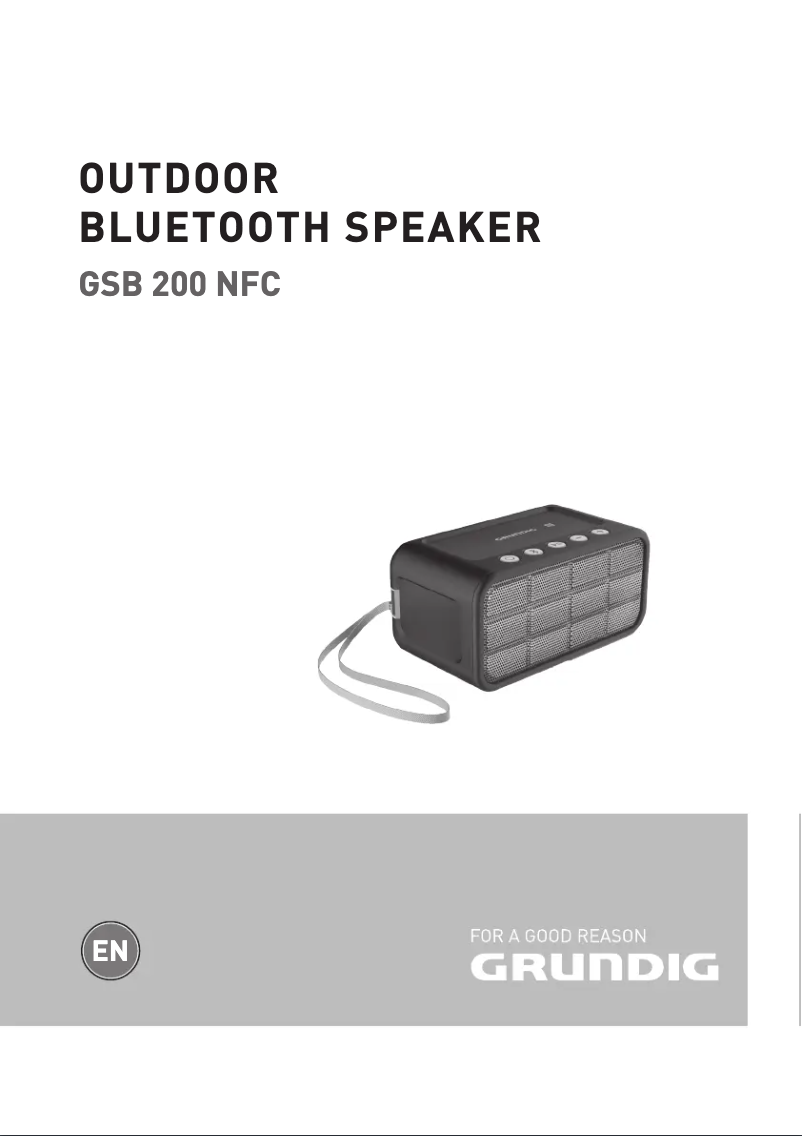 Image de la première page du manuel de l'appareil GSB 200 NFC