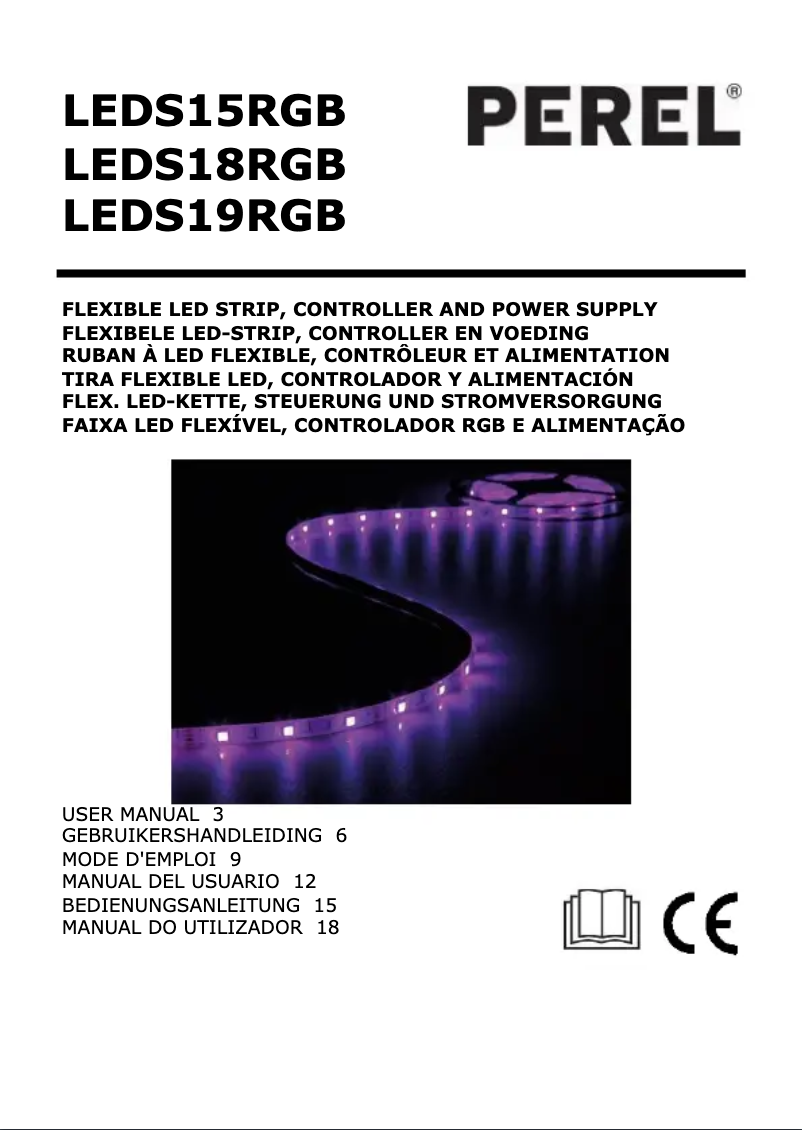 Image de la première page du manuel de l'appareil LEDS15RGB