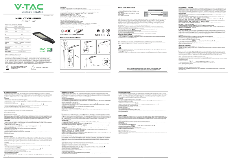 Image de la première page du manuel de l'appareil VT-15035ST
