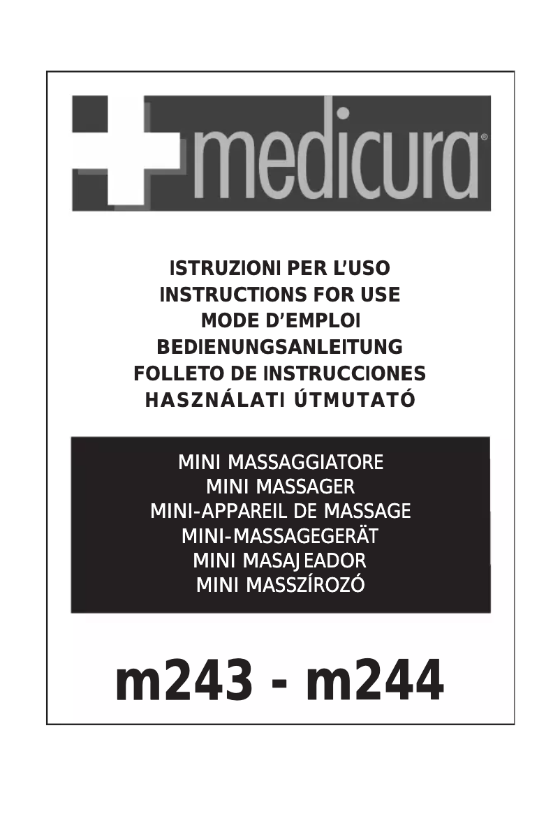 Page n°1 - Manuel utilisateur Medicura M243