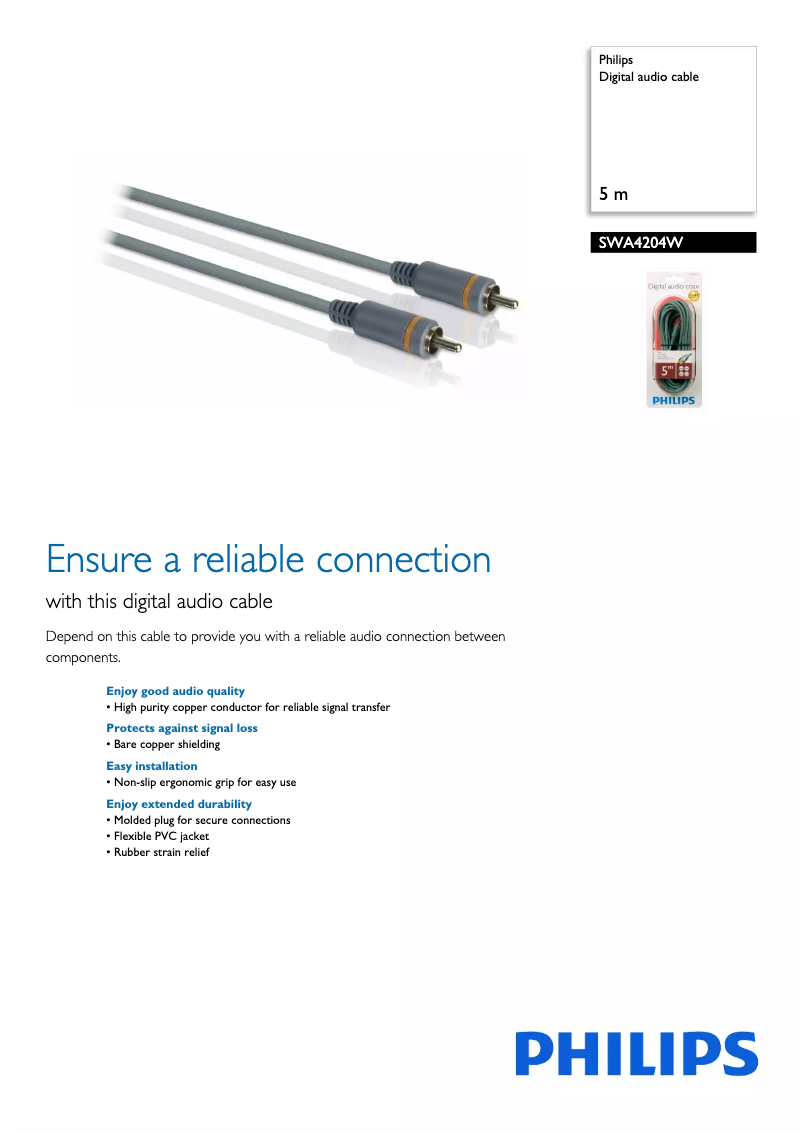 Page n°1 - Brochure Philips SWA4204W