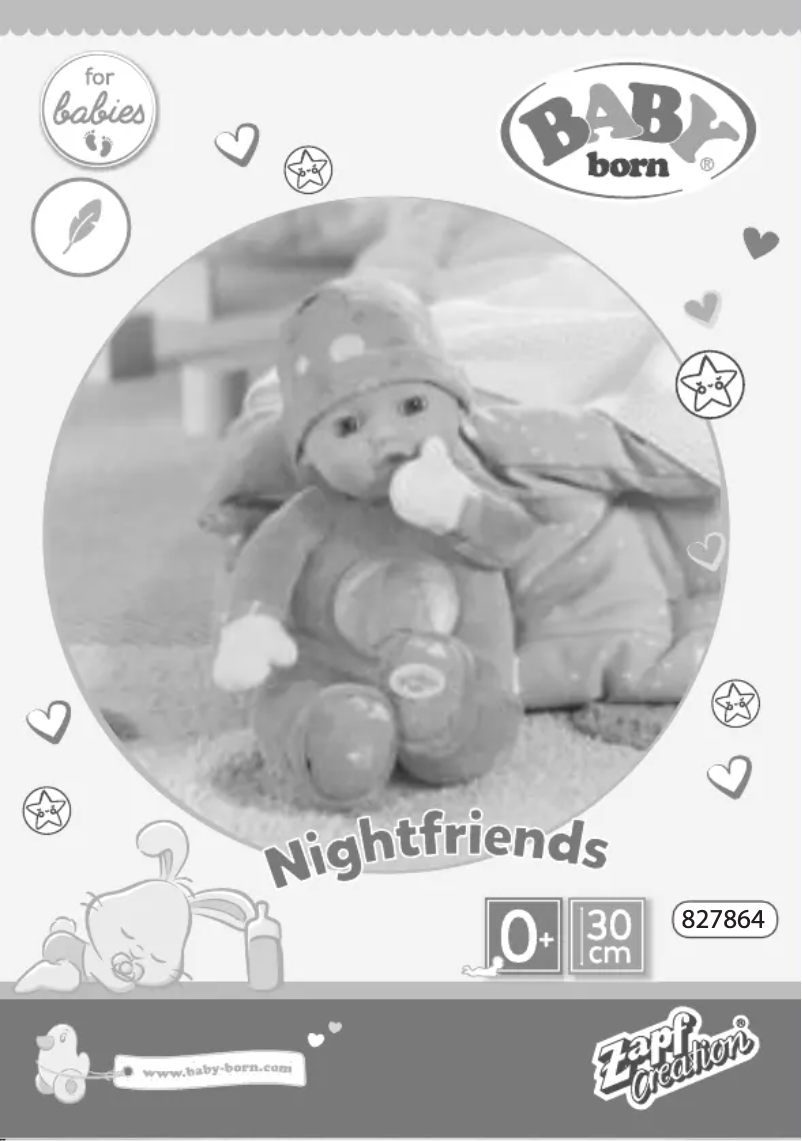 Page n°1 - Manuel utilisateur BABY born Nightfriends 5057864