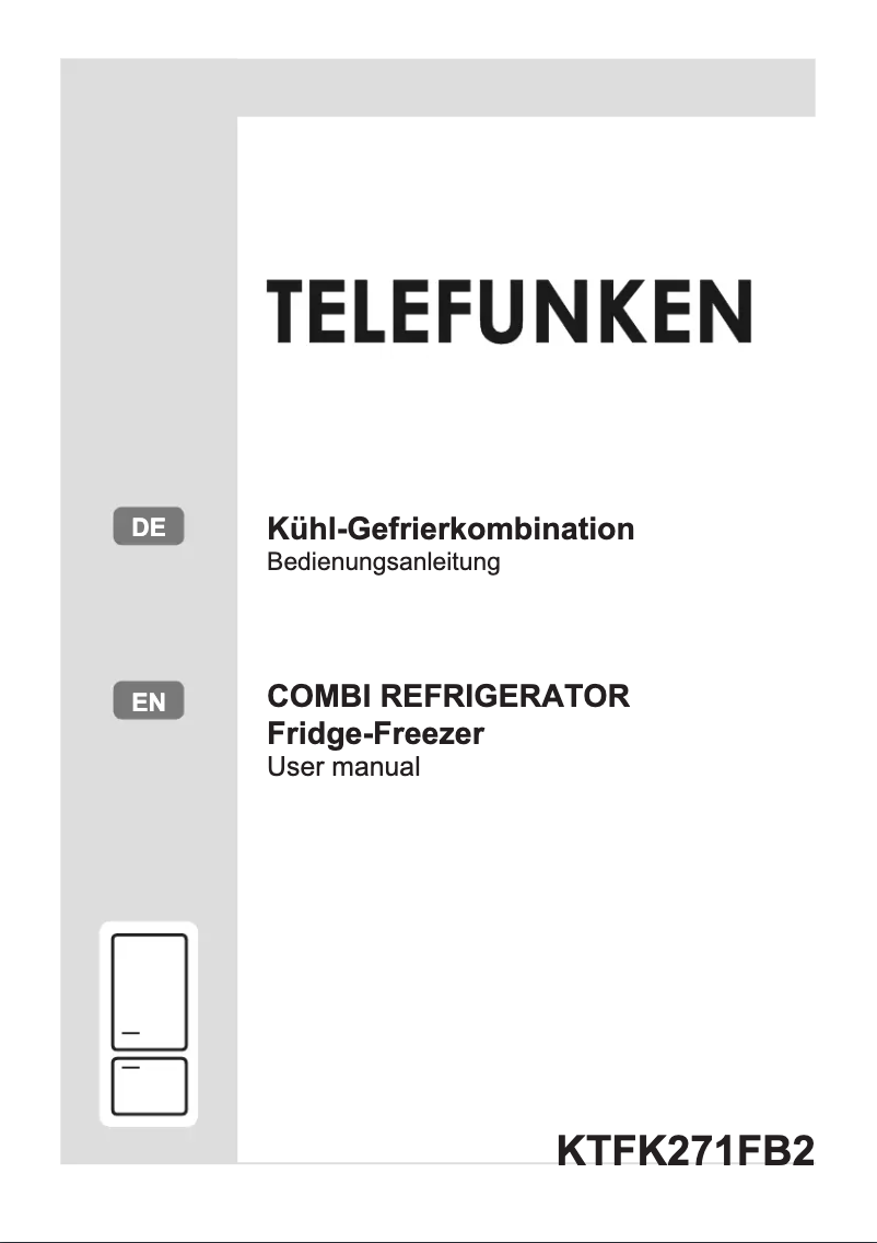 Page n°1 - Manuel utilisateur Telefunken KTFK271FB2