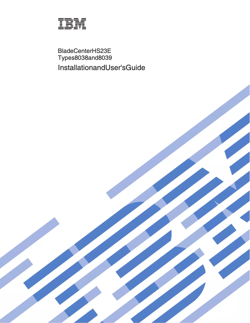 Page 1 de la notice Manuel utilisateur IBM BladeCenter HS23E