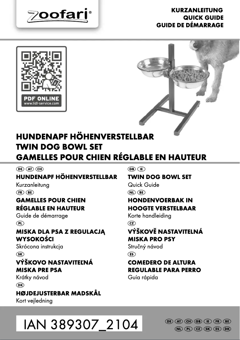 Page 1 de la notice Manuel utilisateur Zoofari IAN 389307