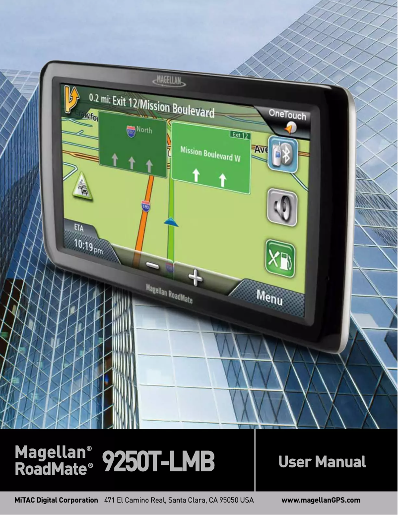 Image de la première page du manuel de l'appareil RoadMate 9250T-LMB