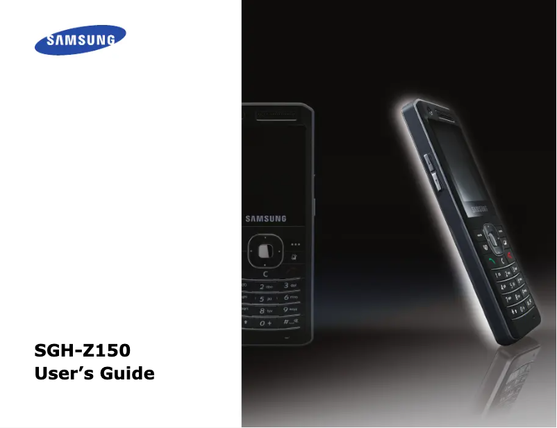 Page n°1 - Manuel utilisateur Samsung SGH-Z150