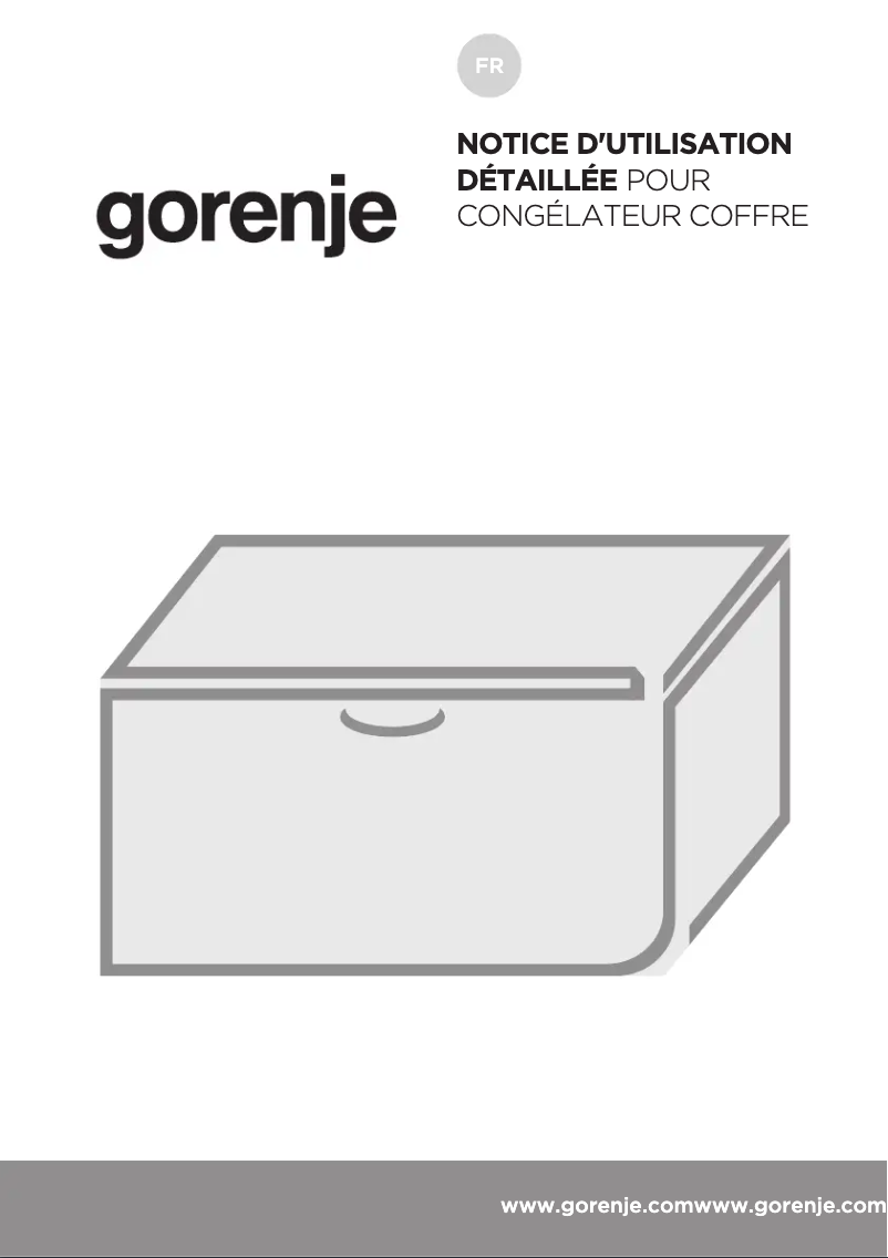Page 1 de la notice Manuel utilisateur Gorenje FH30EAW
