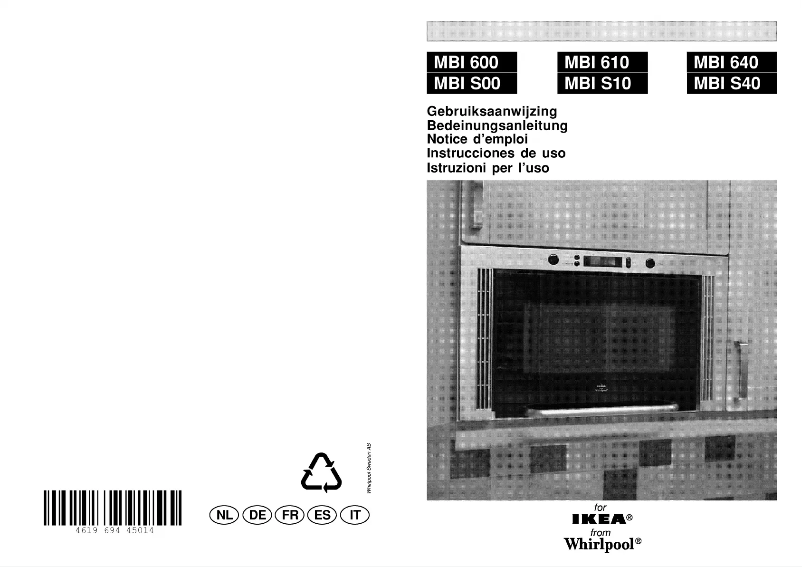 Image de la première page du manuel de l'appareil MBI S40