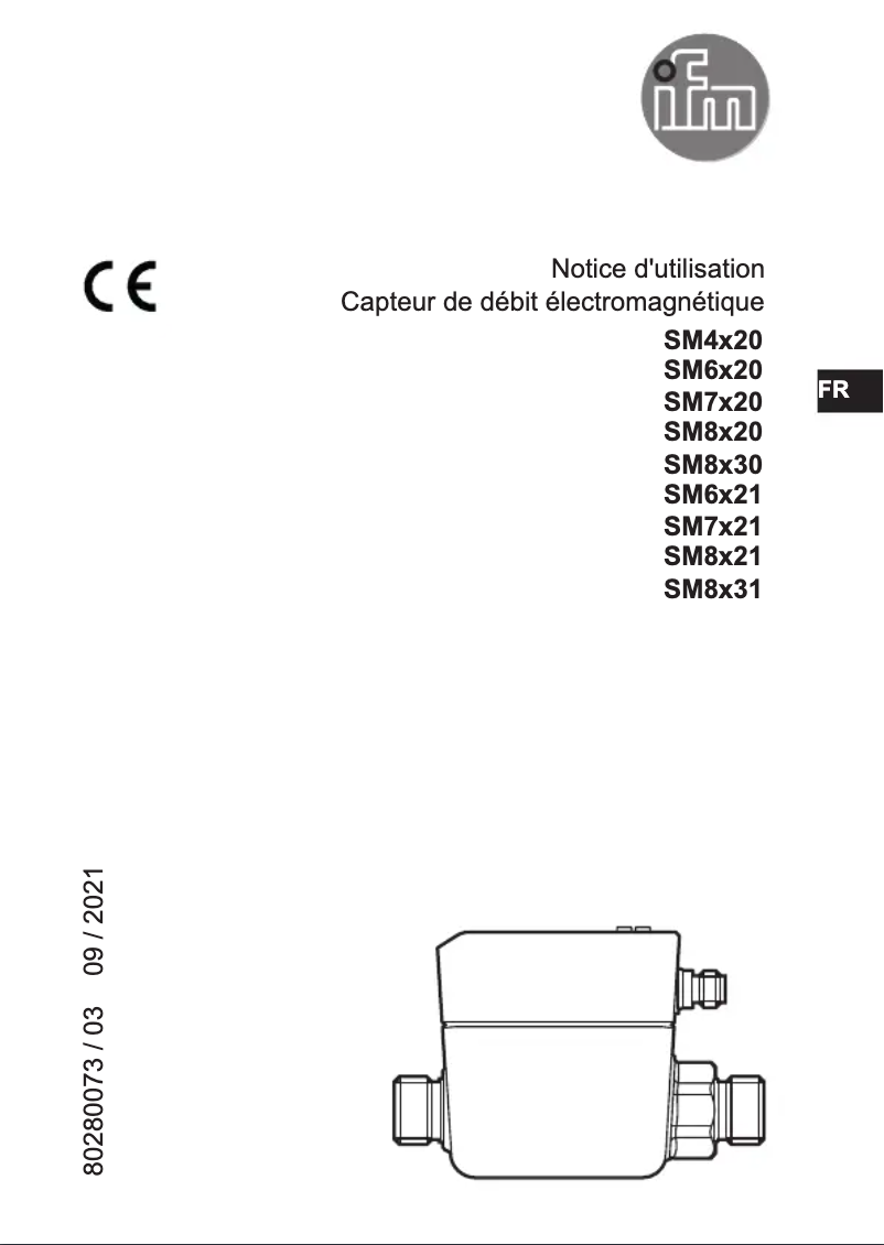 Page 1 de la notice Manuel utilisateur IFM SM6120