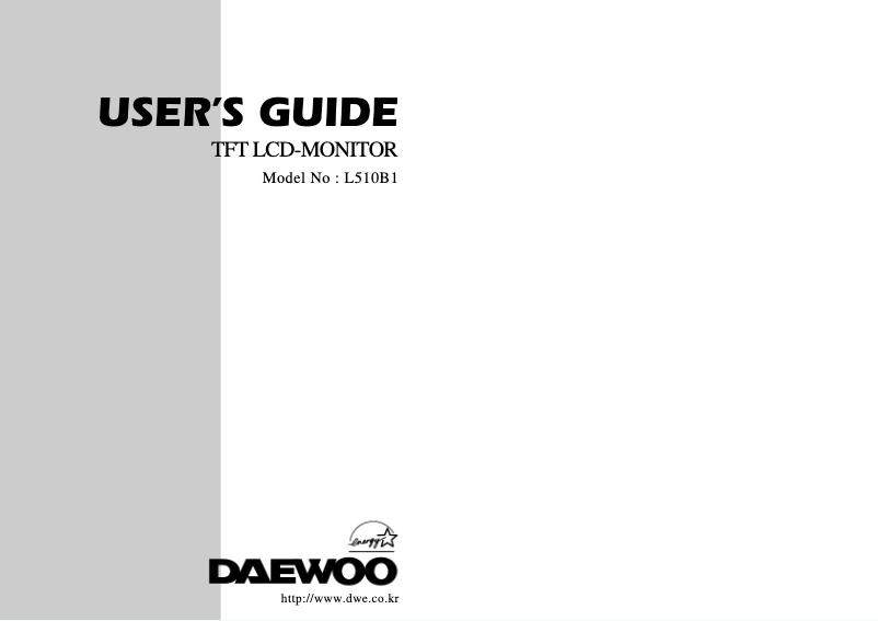 Page 1 de la notice Manuel utilisateur Daewoo LB510B1