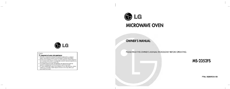 Page 1 de la notice Manuel utilisateur LG MS-2352FS