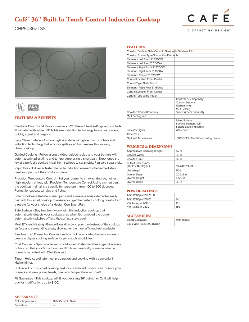 Image de la première page du manuel de l'appareil CHP90362TSS