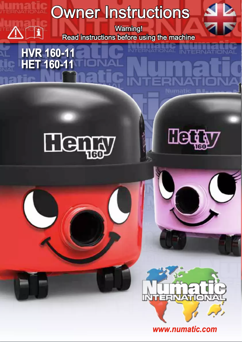 Image de la première page du manuel de l'appareil Henry Compact HVR 160-11