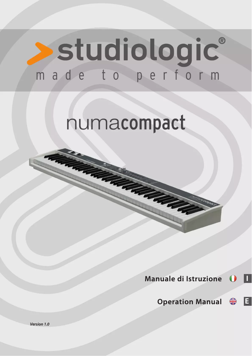 Página 1 del manual Manual de usuario Studiologic Numa Compact