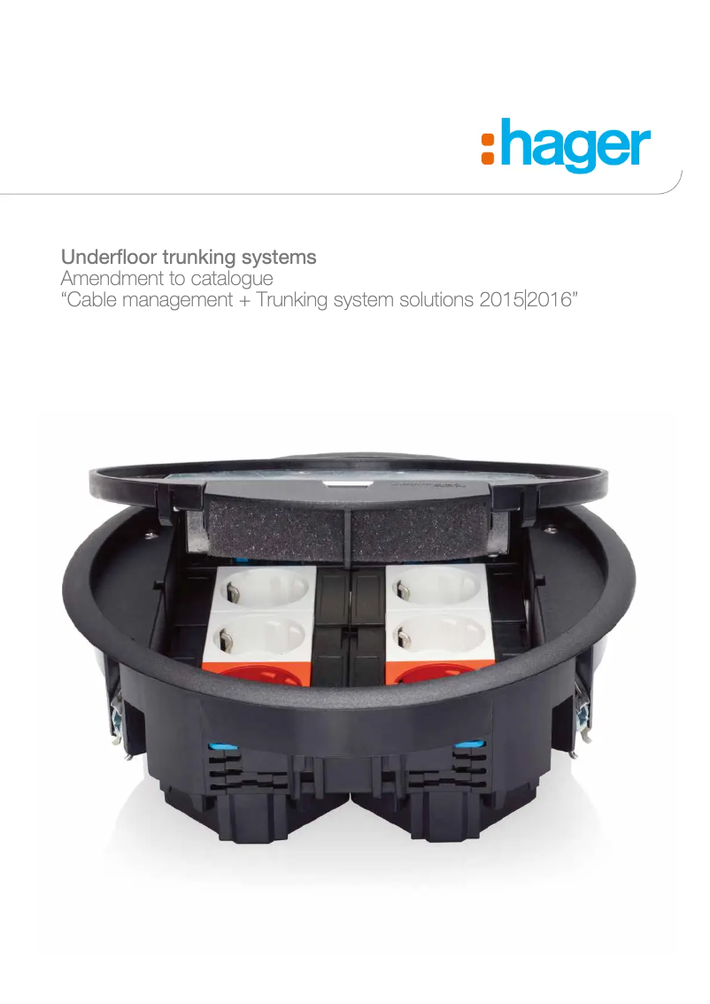 Page 1 de la notice Catalogue Hager VR10127011