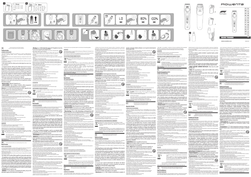 Page n°1 - Manuel utilisateur Rowenta Formula 1 TN384MF0
