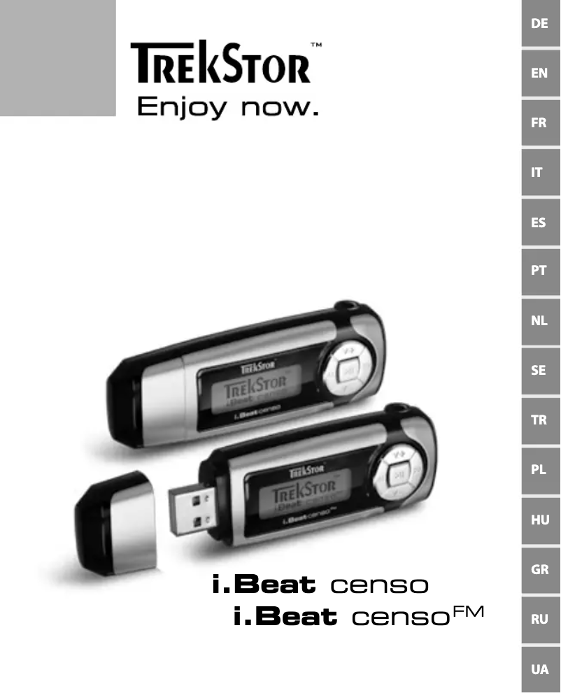 Page 1 de la notice Manuel utilisateur TrekStor I.Beat censo FM