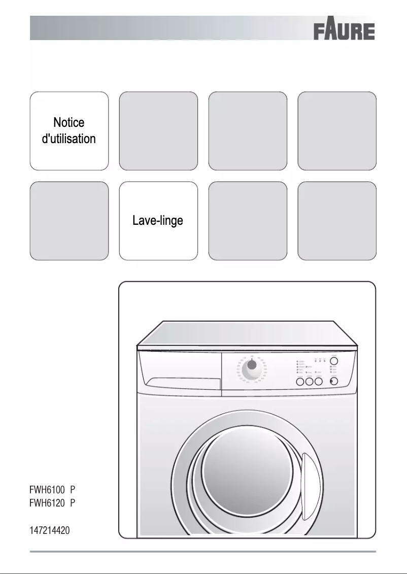 Page 1 de la notice Manuel utilisateur Faure FWH6120P
