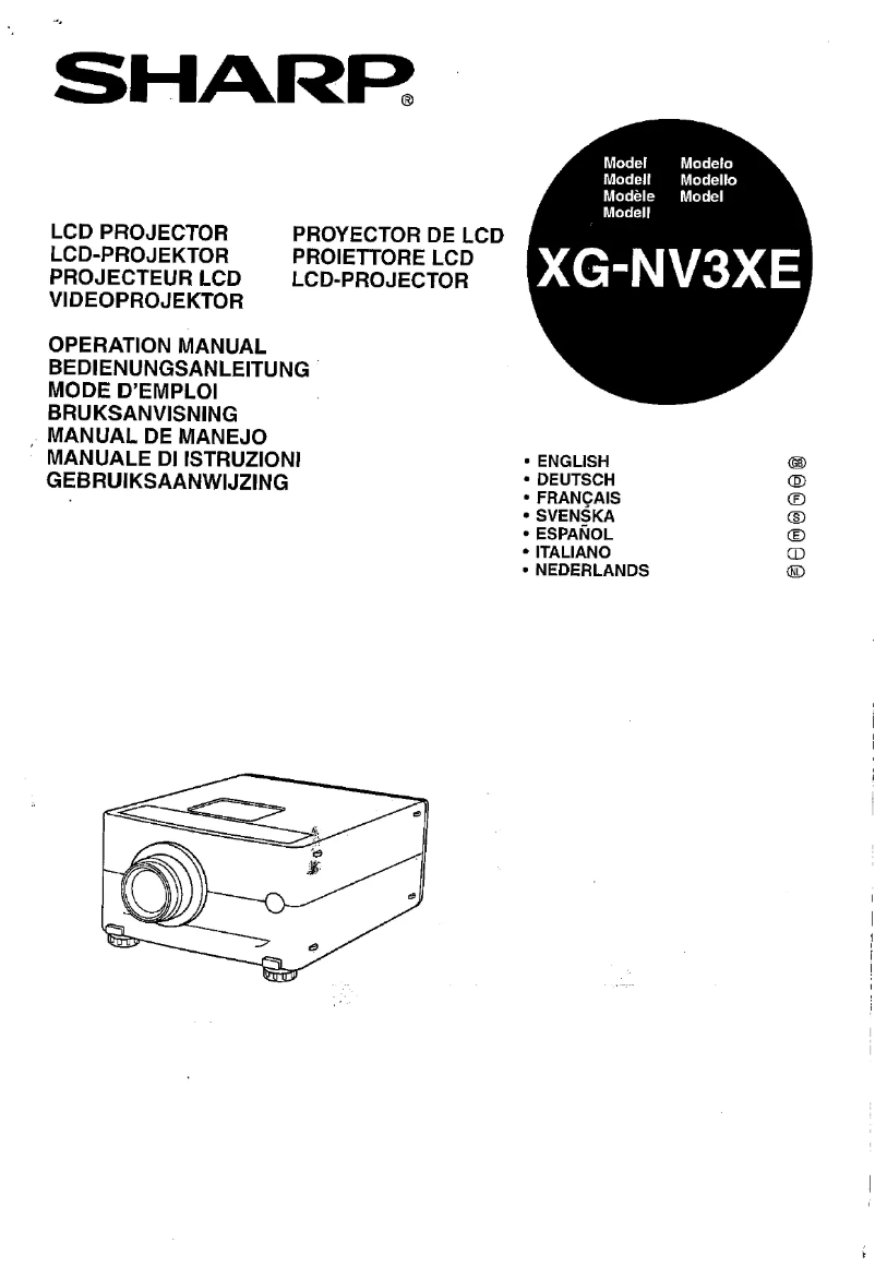 Image de la première page du manuel de l'appareil XG-NV3XE