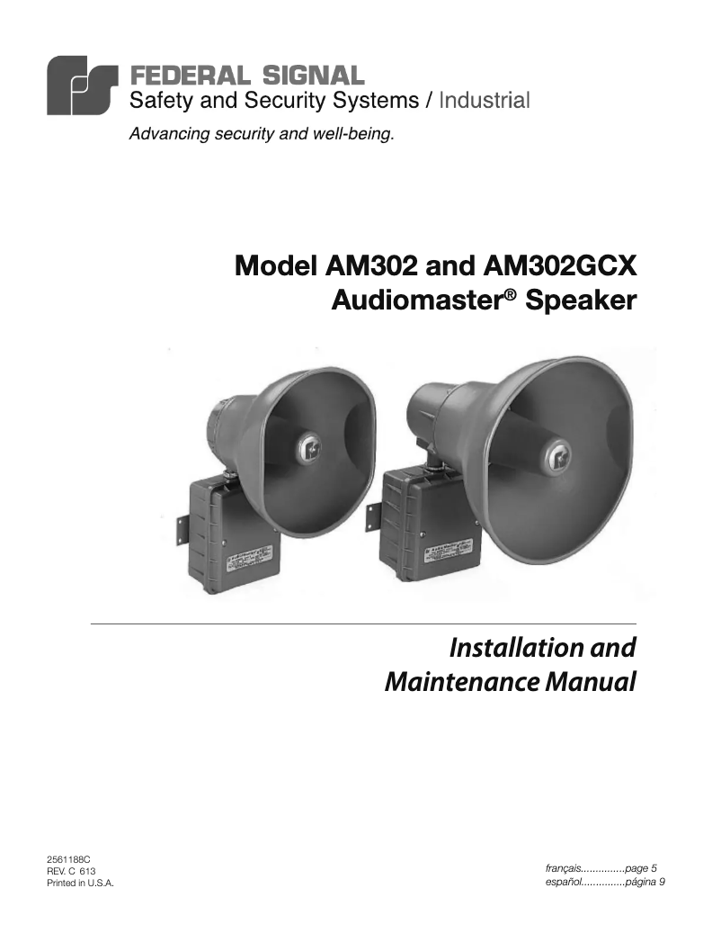 Image de la première page du manuel de l'appareil AudioMaster AM302