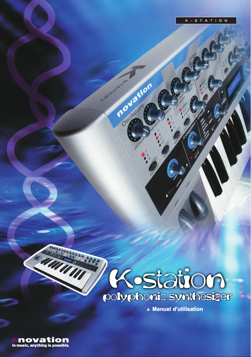 Image de la première page du manuel de l'appareil K-Station