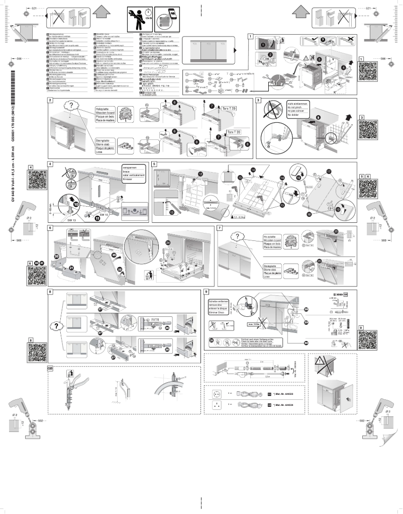Page 1 de la notice Guide d'installation Siemens SN636X00KE