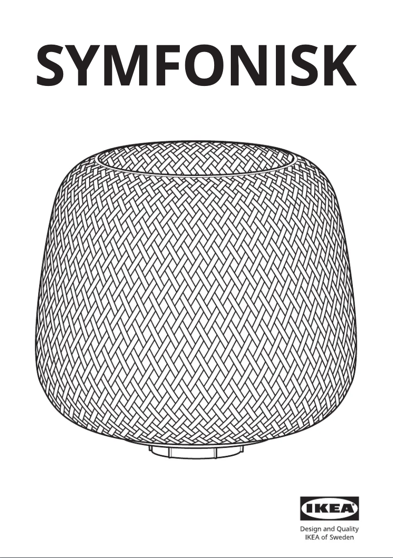 Page 1 de la notice Manuel utilisateur Ikea SYMFONISK 605.460.12