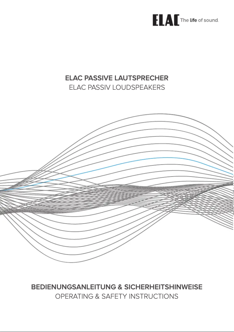 Page n°1 - Manuel utilisateur ELAC Vela VBS403