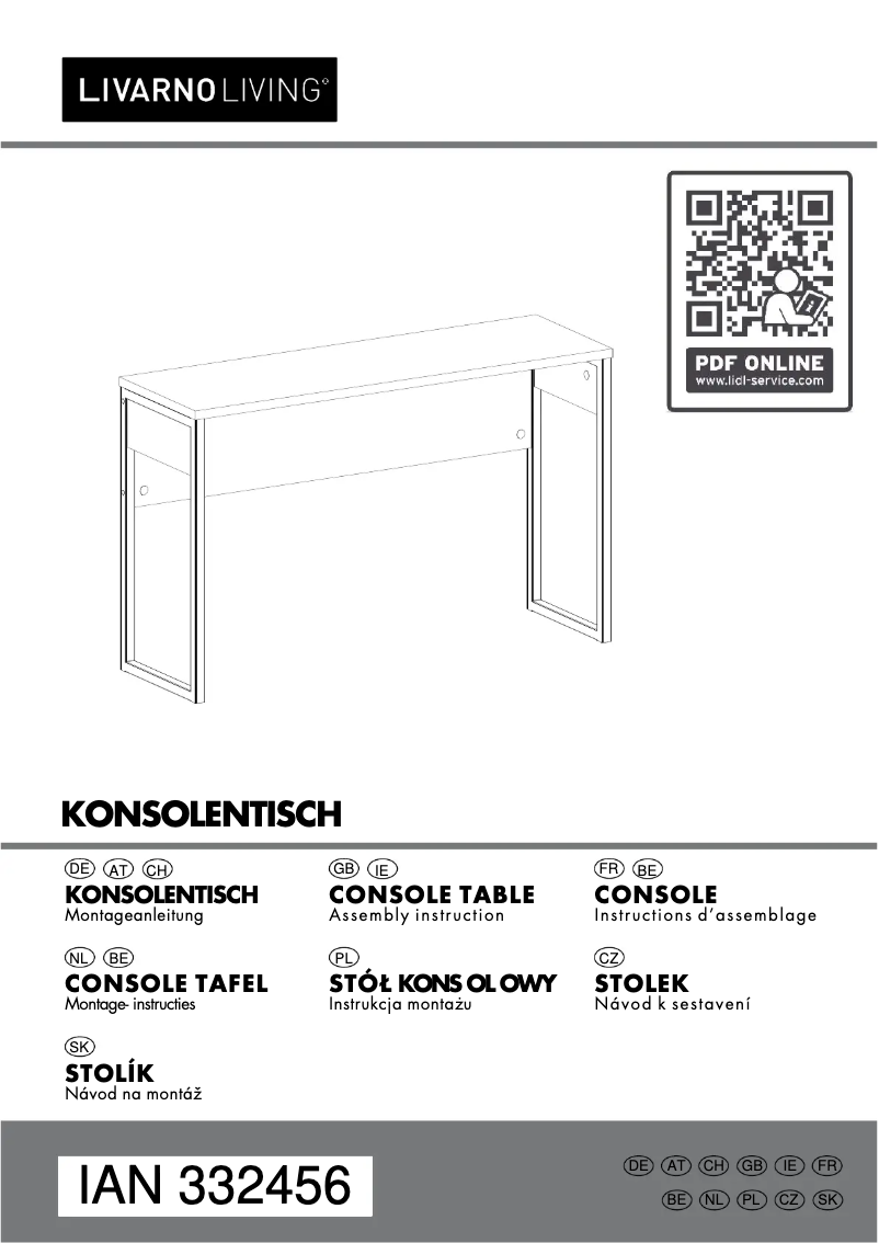 Page n°1 - Manuel utilisateur Livarno Lux IAN 332456