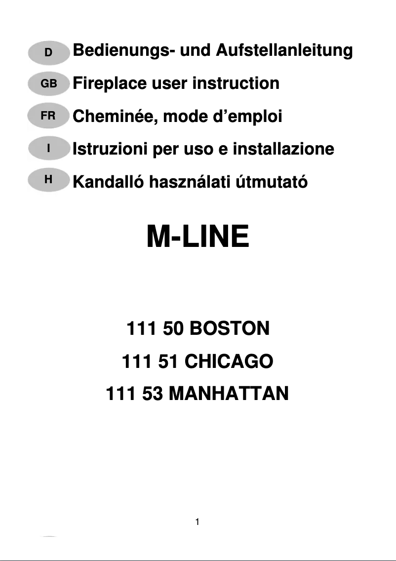 Image de la première page du manuel de l'appareil Chicago