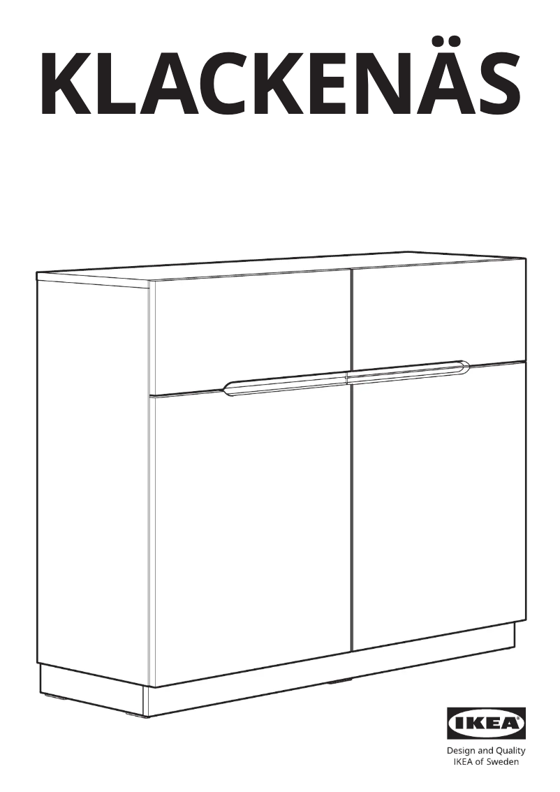 Página 1 del manual Manual de usuario Ikea KLACKENÄS 905.067.50