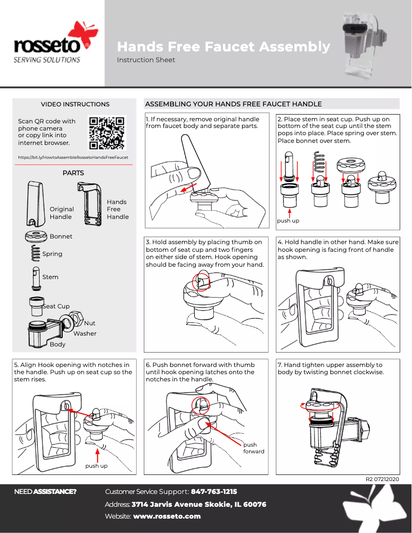 Page 1 de la notice Manuel utilisateur Rosseto LD202