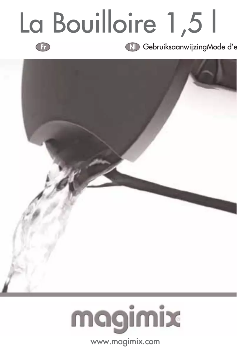 Page n°1 - Manuel utilisateur Magimix La Bouilloire 1.5L