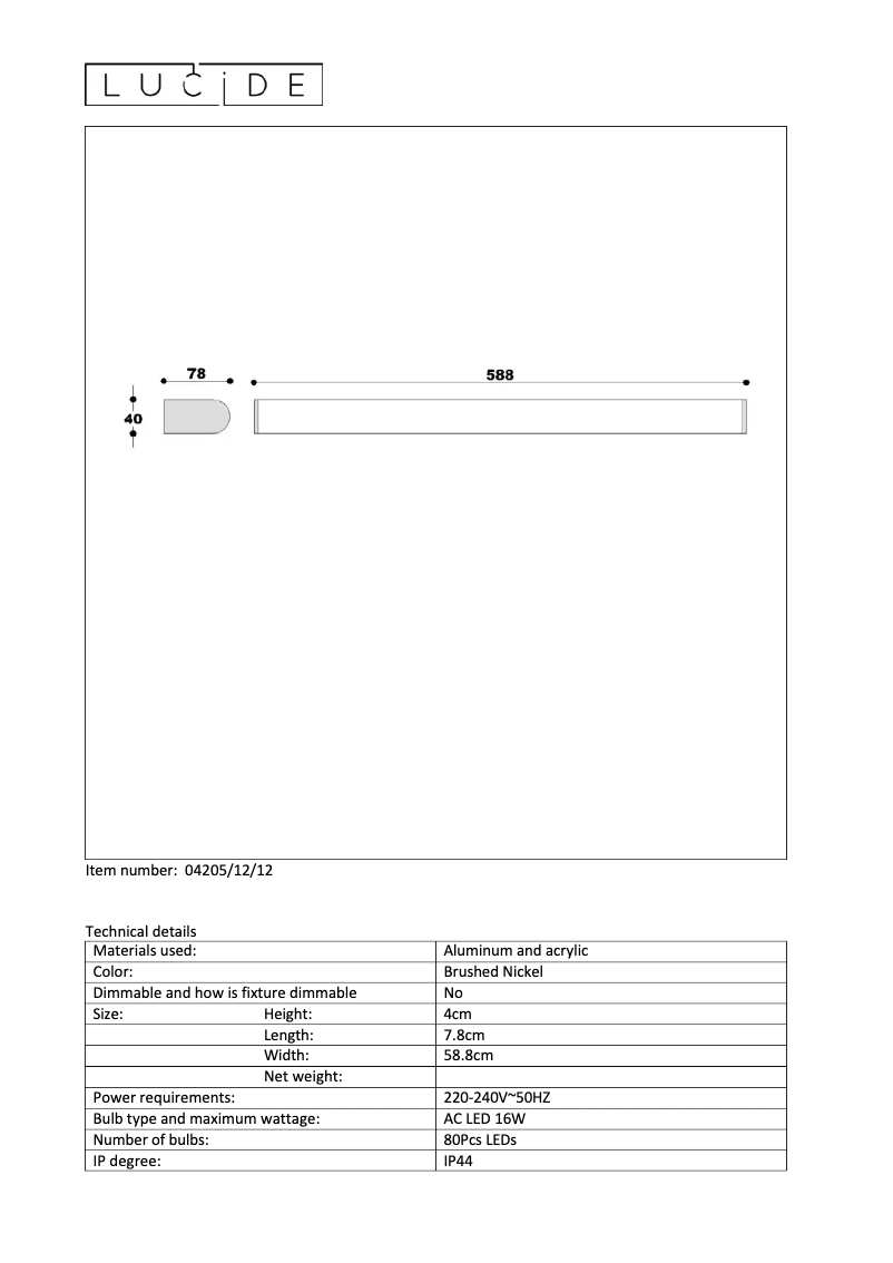 Page n°1 - Manuel utilisateur Lucide Jasper 04205/12/12