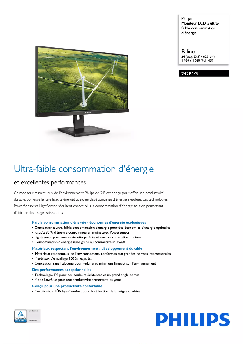 First page image of the manual for 242B1G