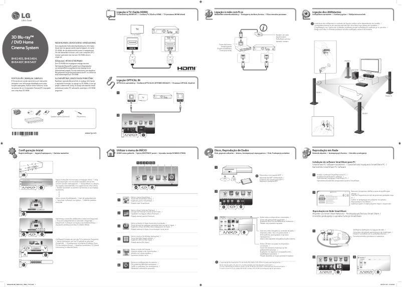 Page n°1 - Guide d'installation LG BH6240C