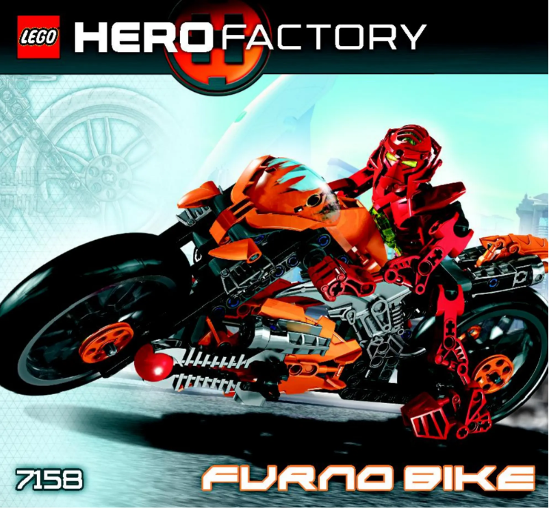Image de la première page du manuel de l'appareil Hero Factory 7158