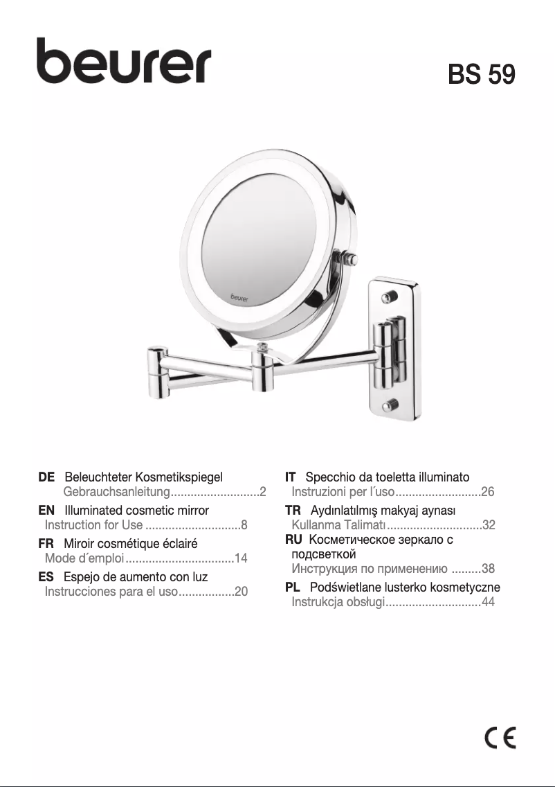 Imagen de la primera página del manual del dispositivo BS 59