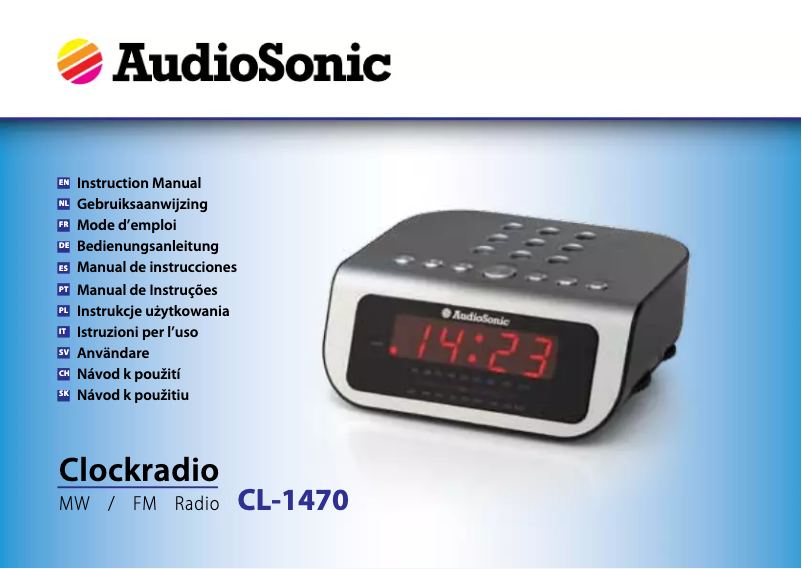Página 1 del manual Manual de usuario AudioSonic CL-1470