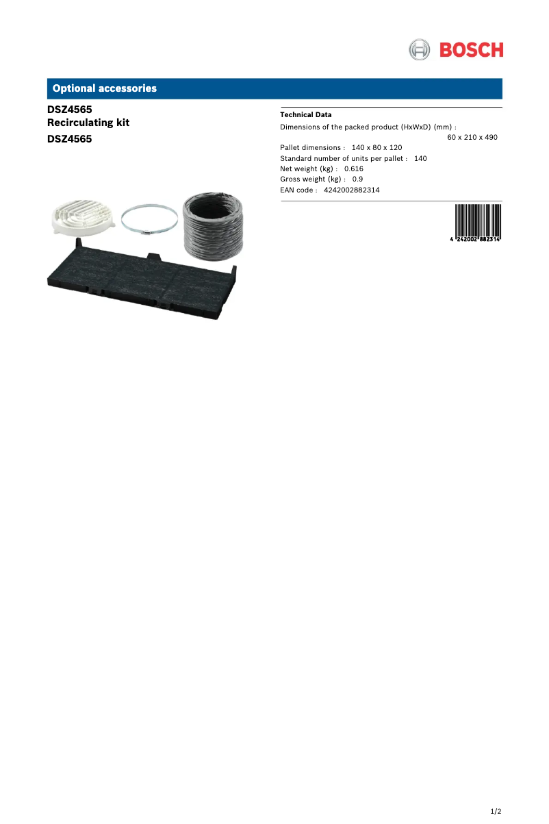 Image de la première page du manuel de l'appareil DSZ4565