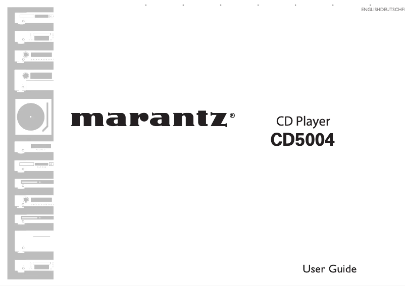 Page n°1 - Manuel utilisateur Marantz CD5004/ZWA