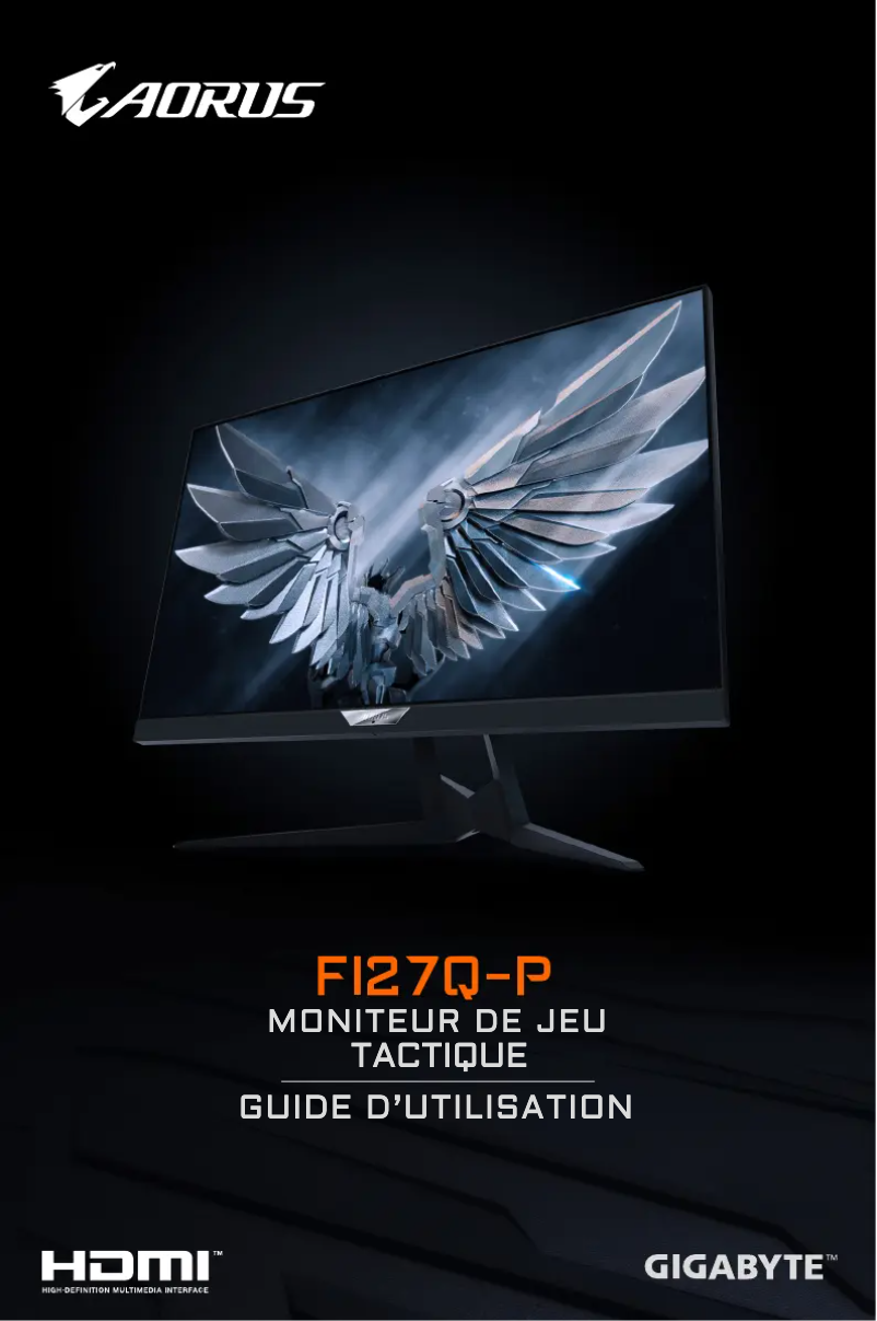 Page n°1 - Manuel utilisateur Gigabyte Aorus FI27Q-P