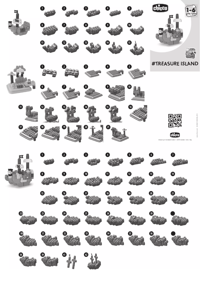 Page 1 de la notice Manuel utilisateur Chicco #TREASURE ISLAND
