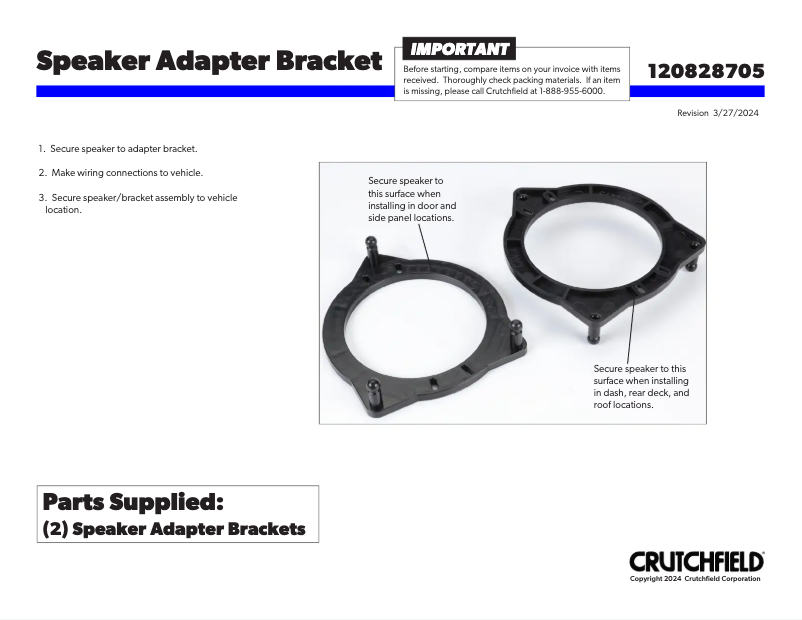 Página 1 del manual Manual de usuario Metra 82-8705