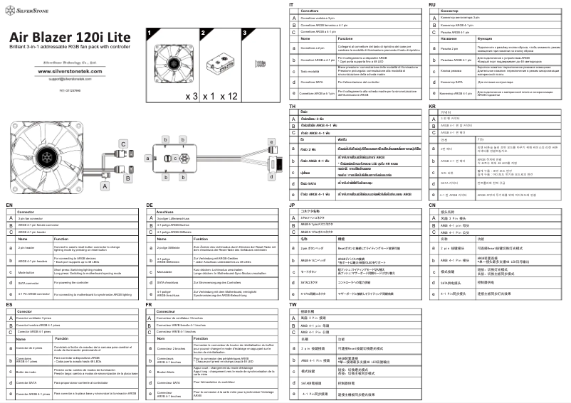 Page n°1 - Manuel utilisateur Silverstone Air Blazer 120i Lite